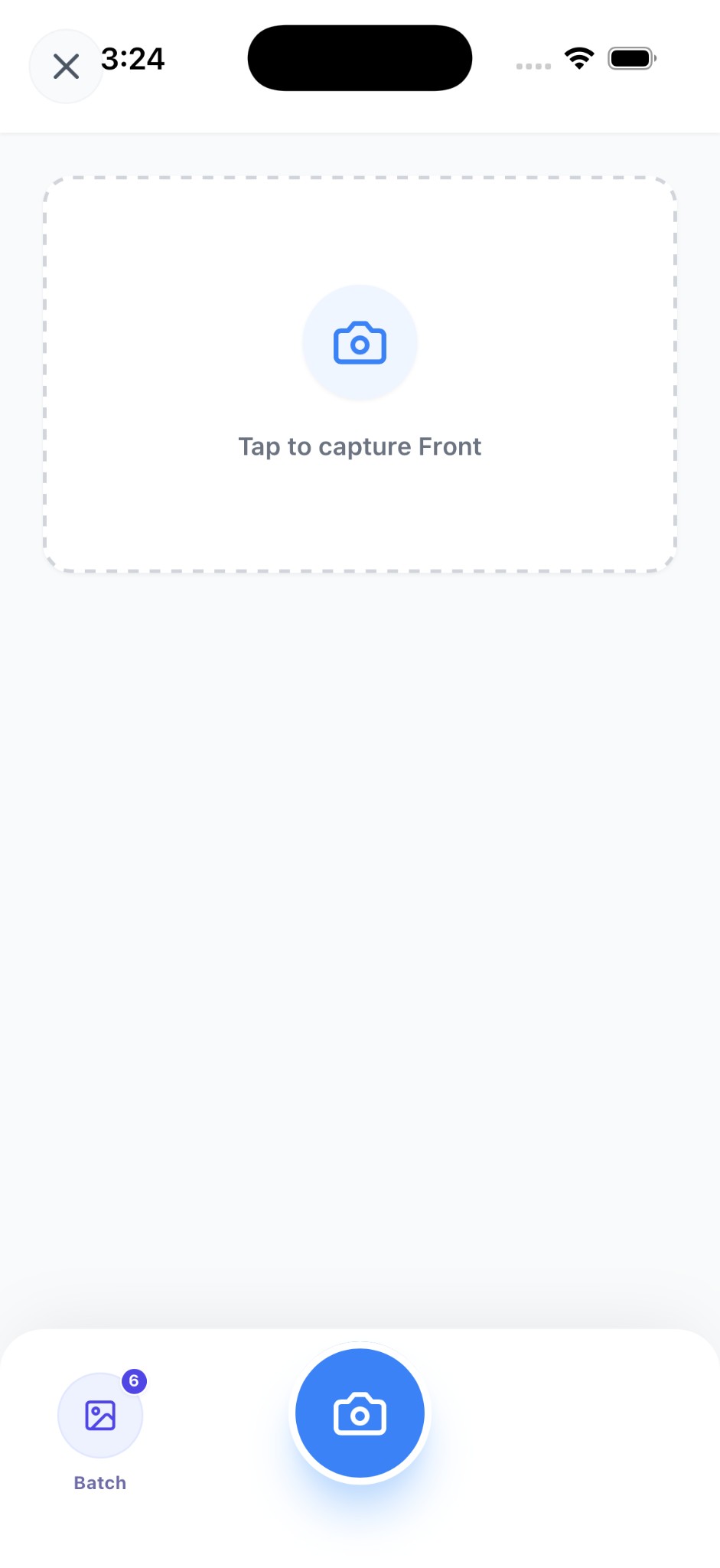 Scan capture front